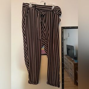 Torrid size 2 paper bag pants! Pink, white and black.